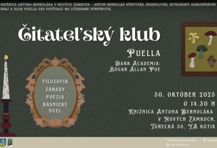 Čitateľský klub Puella –  Dark Academia: Edgar Allan Poe - titulné foto