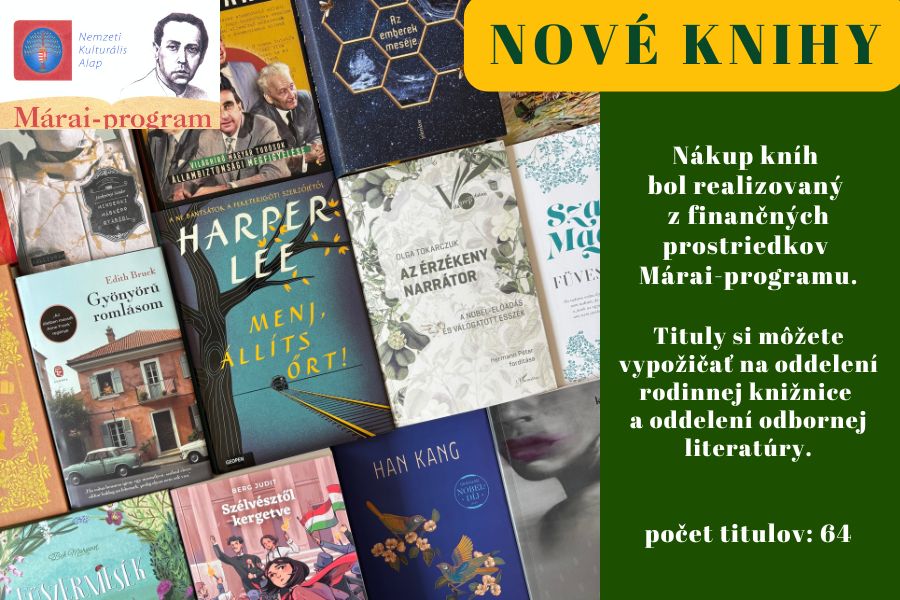 Nové knihy – Zakúpené knihy