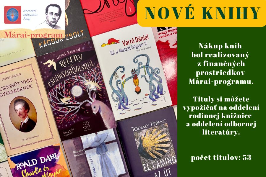 Nové knihy – Zakúpené knihy