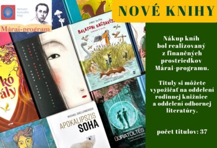 Nové knihy – Zakúpené knihy - titulné foto