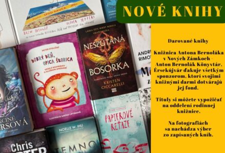 Nové knihy – Darované knihy - titulné foto