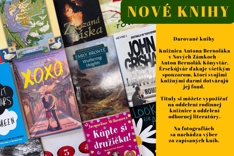 Nové knihy – Darované knihy