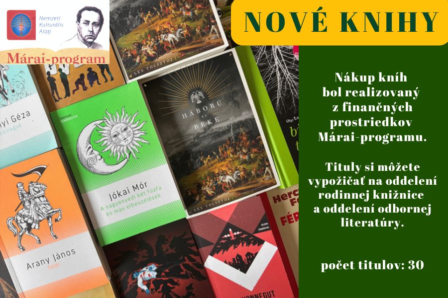 Nové knihy – Zakúpené knihy