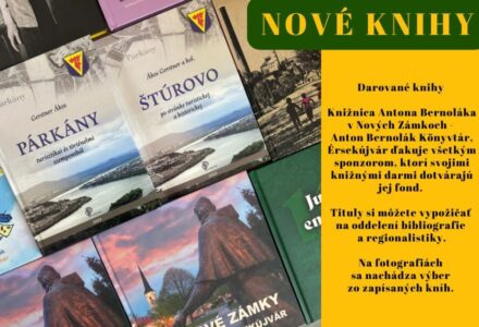 Nové knihy – Darované knihy - titulné foto