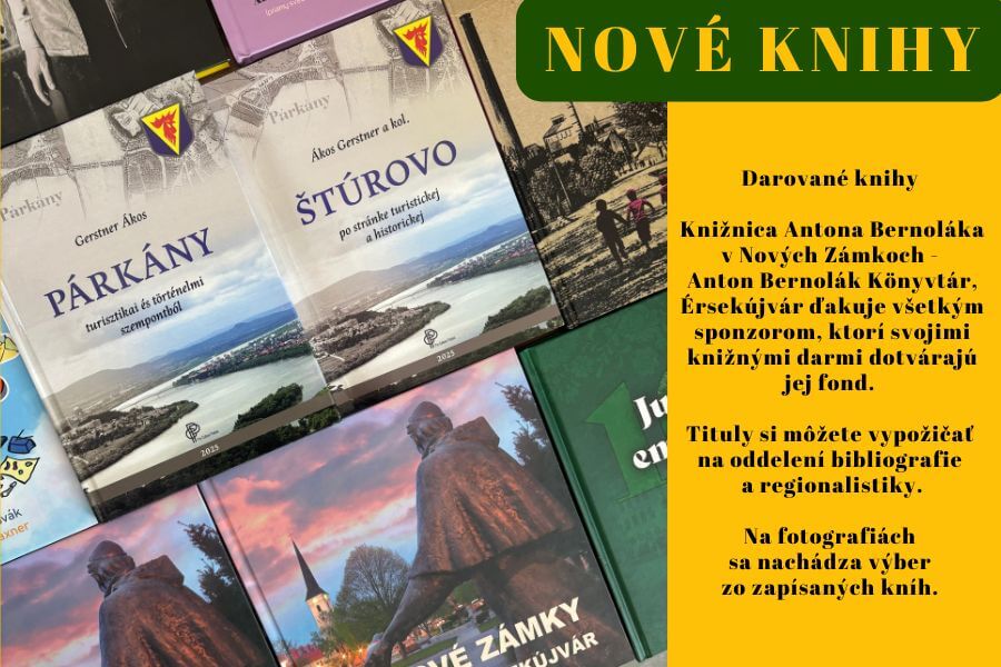 Nové knihy – Darované knihy