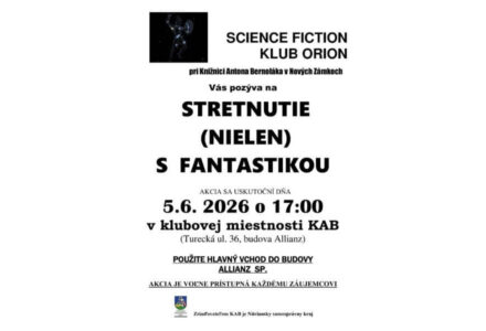 Science fiction klub Orion – Stretnutie (nielen) s fantastikou - titulné foto