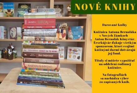 Nové knihy – Darované knihy - titulné foto