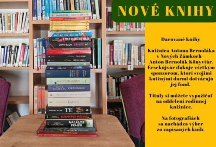 Nové knihy – Darované knihy - titulné foto