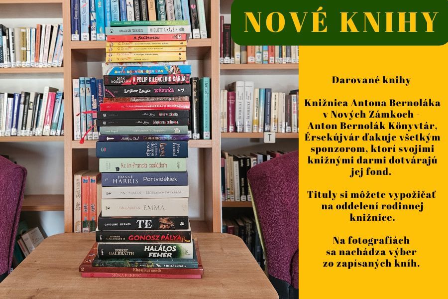 Nové knihy – Darované knihy
