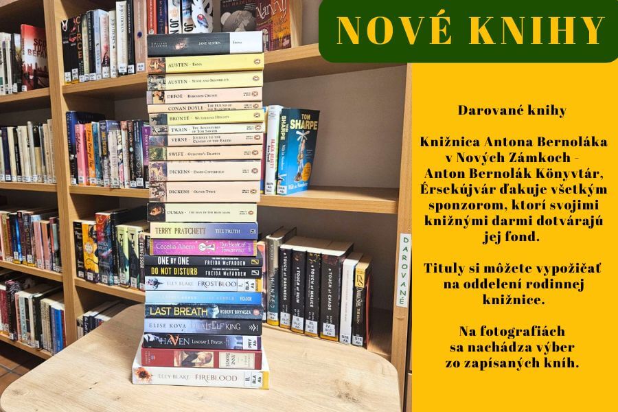 Nové knihy – Darované knihy