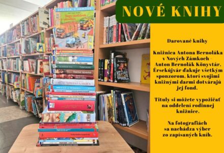 Nové knihy – Darované knihy - titulný obrázok