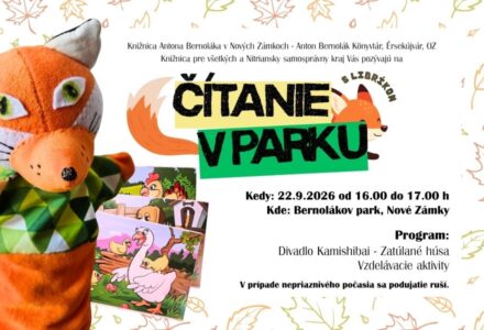 Čítanie v parku s Libríkom - titulné foto