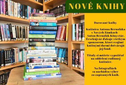 Nové knihy – Darované knihy - titulné foto