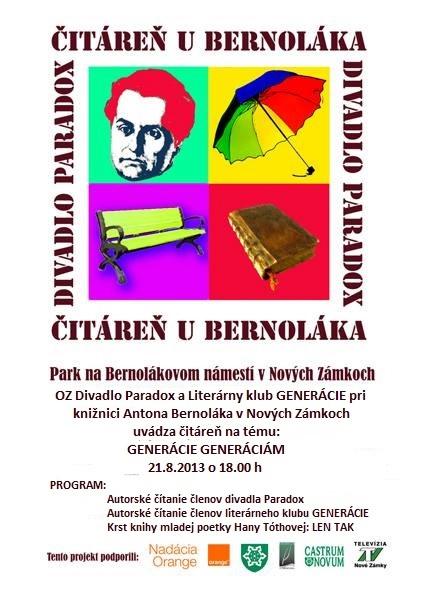 Pozývame Vás do ČITÁRNE ANTONA BERNOLÁKA - titulný obrázok